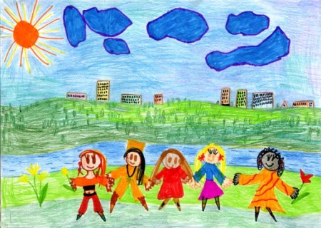 Рисунок Дружба народов в детский сад