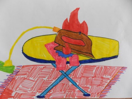 Рисунки на тему детские шалости с огнем