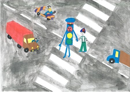 Рисование по ПДД В старшей группе