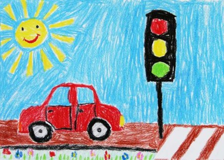 Рисование по ПДД В старшей группе