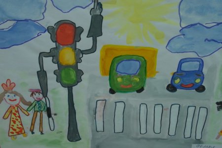 Рисунок на тему пешеход