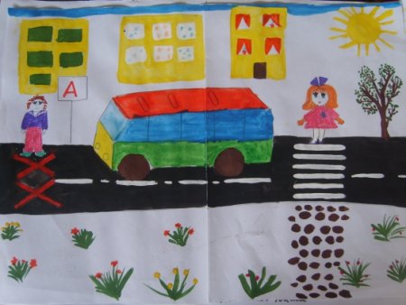 ПДД В детском саду рисование