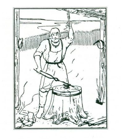 Занятие древних славян кузнец