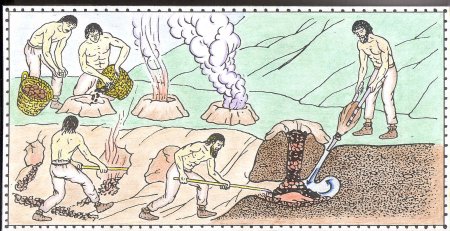 Плавка железа в древности