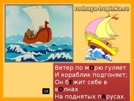 Ветер по морю гуляет и кораблик