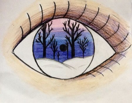 Идеи для рисунка глаза для детей