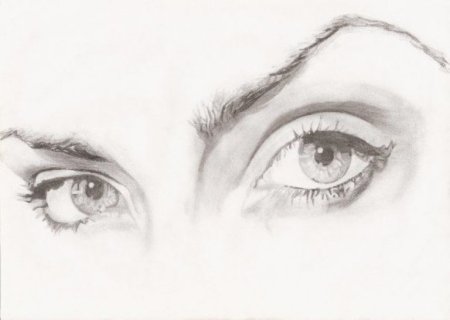 Рисование глаз в три четверти