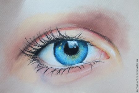 Глаз пастелью