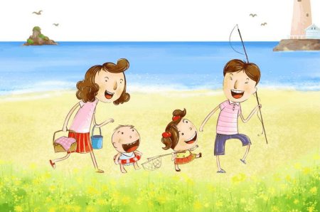 Счастливая семья рисунок