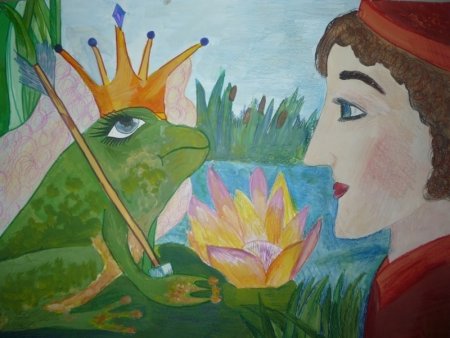 Рисунок к сказке Царевна лягушка