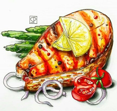 Рисунок любимого блюда для детей