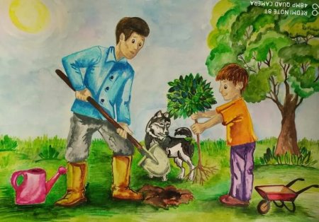 Рисунок на тему мой папа самый лучший