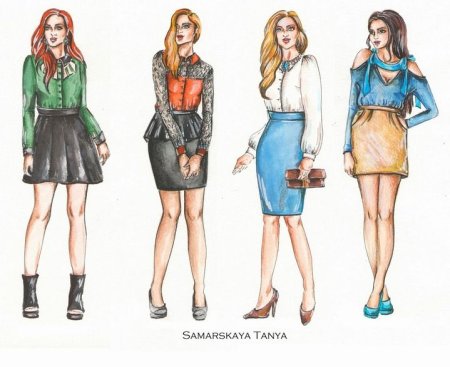 Эскиз повседневной одежды