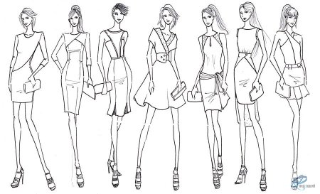 Эскиз современной одежды