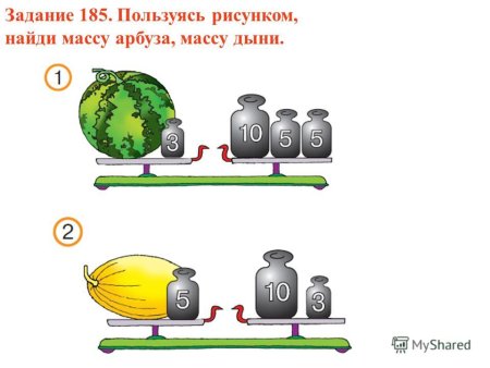 Весы математика 1 класс