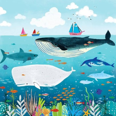 Плакат с рыбками