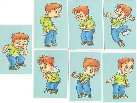 Эмоции в картинках для дошкольников