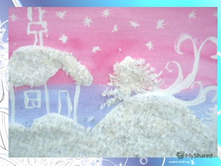 Нетрадиционная техника рисования солью