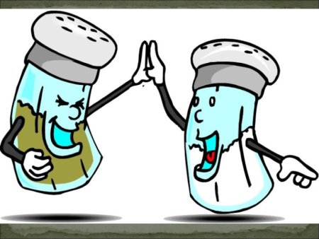 Соль и перец мультяшный