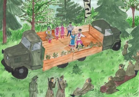 Фронтовые зарисовки для детей