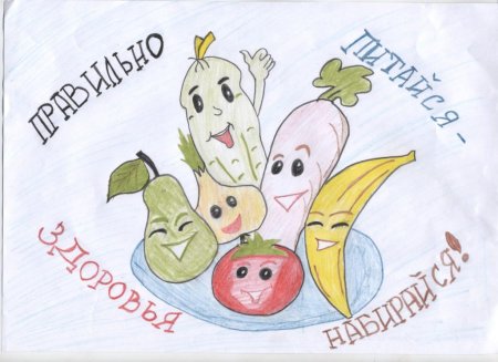 Рисование на тему продукты