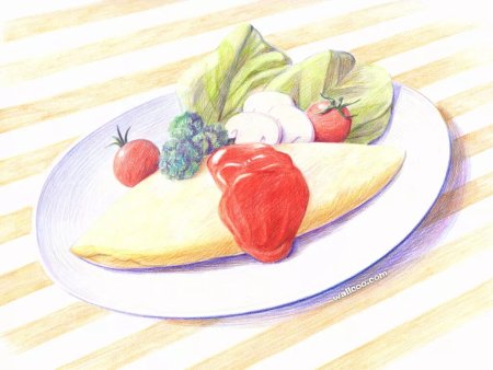 Нарисованные продукты