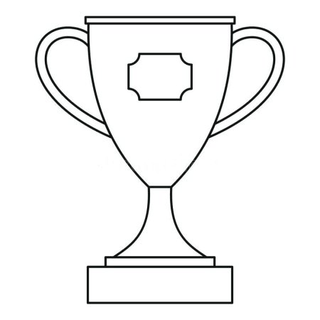 Кубок раскраска для детей