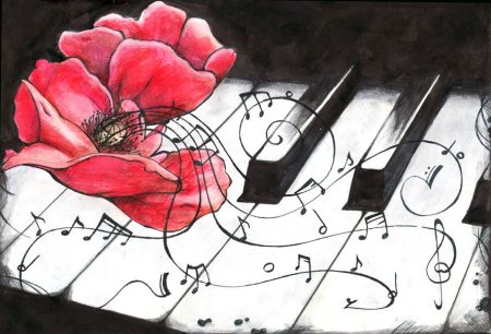 Рисунок на тему музыка