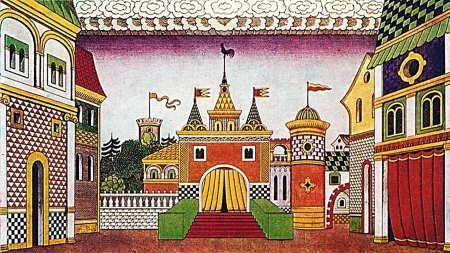 Княгиня на теремной башне Билибин