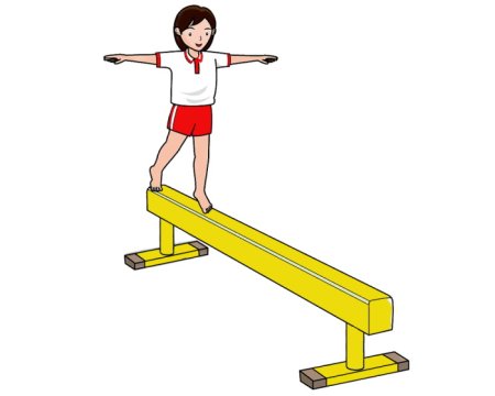 Ходьба по гимнастической скамейке