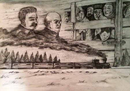 Депортация Калмыков в Сибирь 1943
