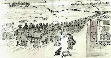 Рисунки депортация ингушей в 1944