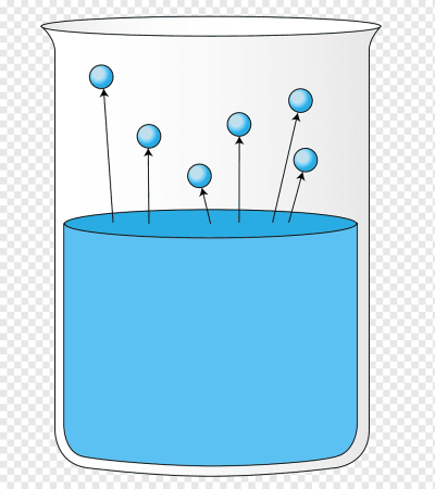 Изобразите испарение воды схематический