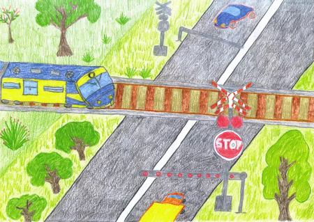 Рисование ПДД старшая группа