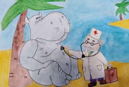 Рисование доктор Айболит