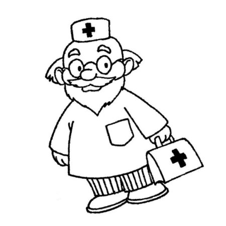 Аппликация доктор Айболит