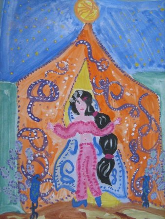 Шахерезада рисунок детский