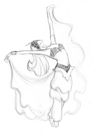 Раскраска Восточная красавица