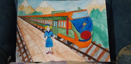 Рисунки на железнодорожную тематику