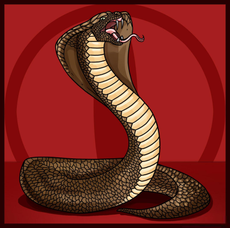 Змей Королевская Кобра