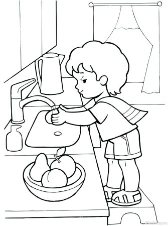 Раскраска здоровый образ жизни для детей