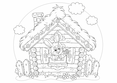 Избушка бабы яги рисунок для детей