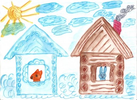 Рисование домика 4 класс