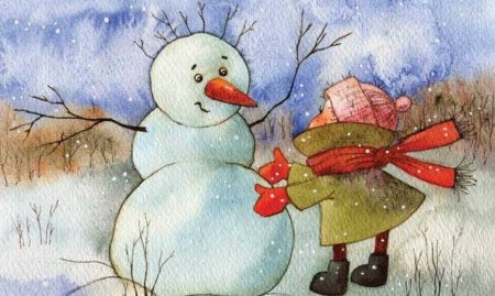 Зимние иллюстрации Виктории Кирдий