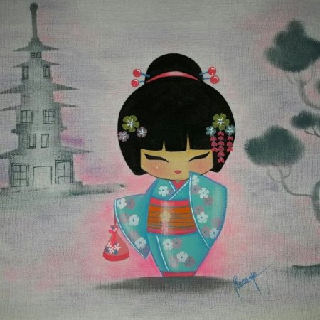 Рисование на тему Япония