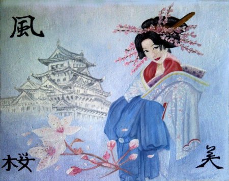 Красивые рисунки Япония