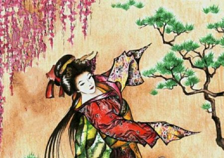 Японские рисунки карандашом