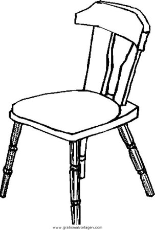 Стул контур сбоку