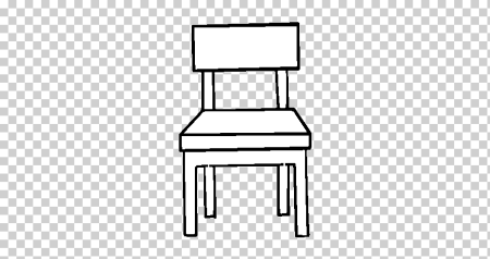 Стул карандашом