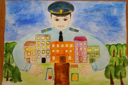 Рисунок ко Дню полиции